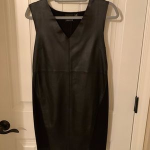 Trouvé leather shift mini dress
